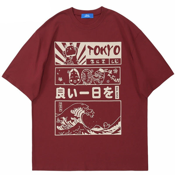 "Great Wave" Unisex Men Women Streetwear Graphic T-Shirt - Street King Apparel