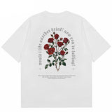 "Fallen Roses" Unisex Men Women Streetwear Graphic T-Shirt - Street King Apparel