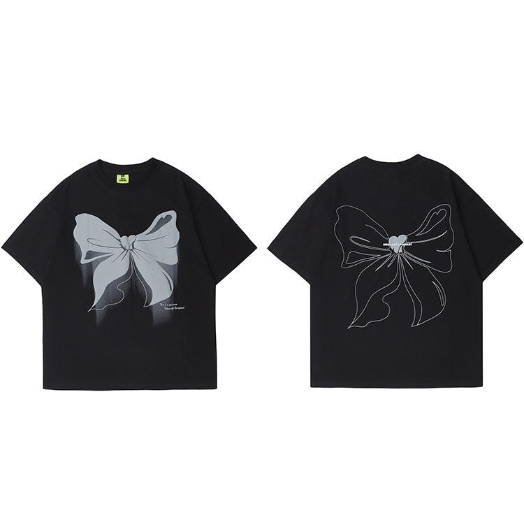 Street King Apparel "Bowknot Butterfly" Unisex Men Women Streetwear Graphic T-Shirt - Street King Apparel