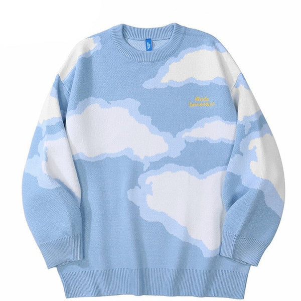 Street King Apparel "Cloudy Days" Unisex Men Women Streetwear Graphic Sweater - Street King Apparel