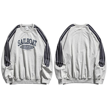 "On The Sail Boat" Unisex Men Women Streetwear Graphic Sweatshirt - Street King Apparel