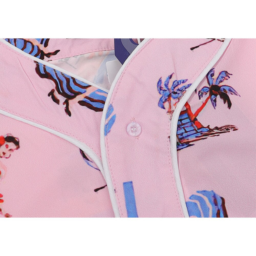 "Surfs" Unisex Men Women Streetwear Graphic Button Up Shirt - Street King Apparel