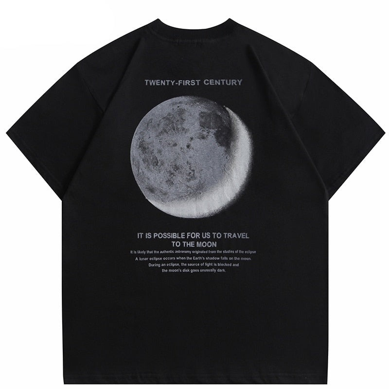 "Moon Light" Unisex Men Women Streetwear Graphic T-Shirt - Street King Apparel