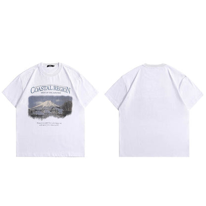 "Mountain Top" Unisex Men Women Streetwear Graphic T-Shirt - Street King Apparel