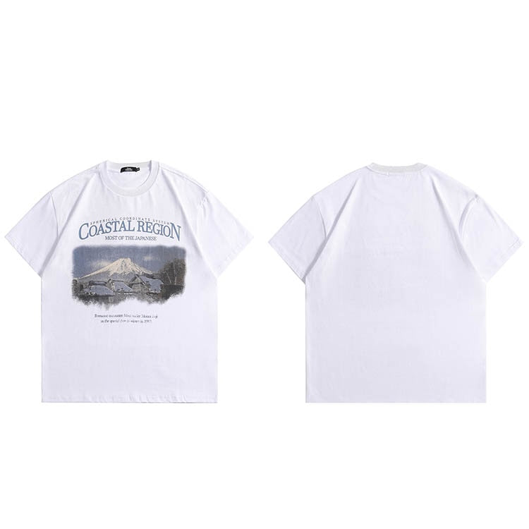 "Mountain Top" Unisex Men Women Streetwear Graphic T-Shirt - Street King Apparel