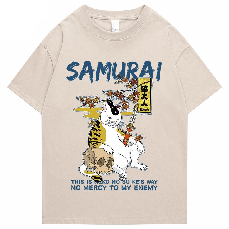 "Samurai" Men Women Streetwear Unisex Graphic T-Shirt - Street King Apparel