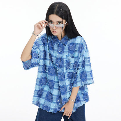 "Retro Blue" Unisex Men Women Streetwear Graphic Shirt - Street King Apparel
