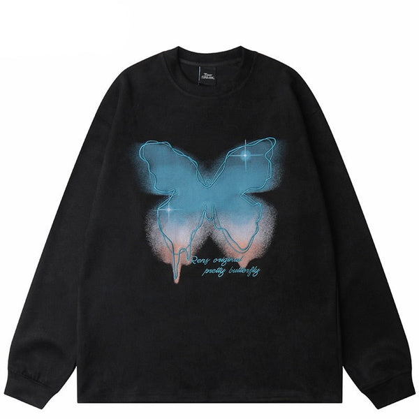 Street King Apparel "Blue Smoke" Unisex Men Women Streetwear Graphic Sweatshirt - Street King Apparel