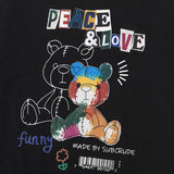 "Peace and Love" Unisex Men Women Streetwear Graphic T-Shirt - Street King Apparel