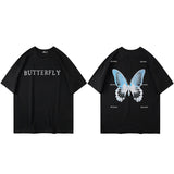 "White Butterfly" Unisex Men Women Streetwear Graphic T-Shirt - Street King Apparel