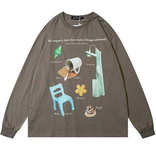 "Sitting Down" Unisex Men Women Streetwear Graphic Sweatshirt - Street King Apparel