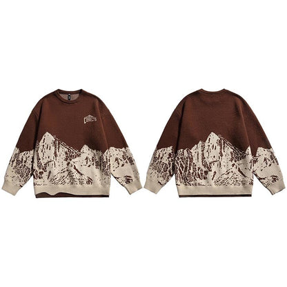 "Town At Night" Unisex Men Women Streetwear Graphic Sweater - Street King Apparel