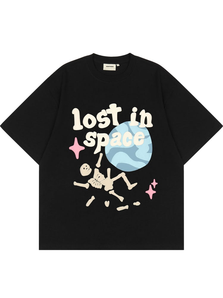 "Lost In Space" Unisex Men Women Streetwear Graphic T-Shirt - Street King Apparel