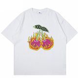 Street King Apparel "Cherry Flame" Unisex Men Women Streetwear Graphic T-Shirt - Street King Apparel