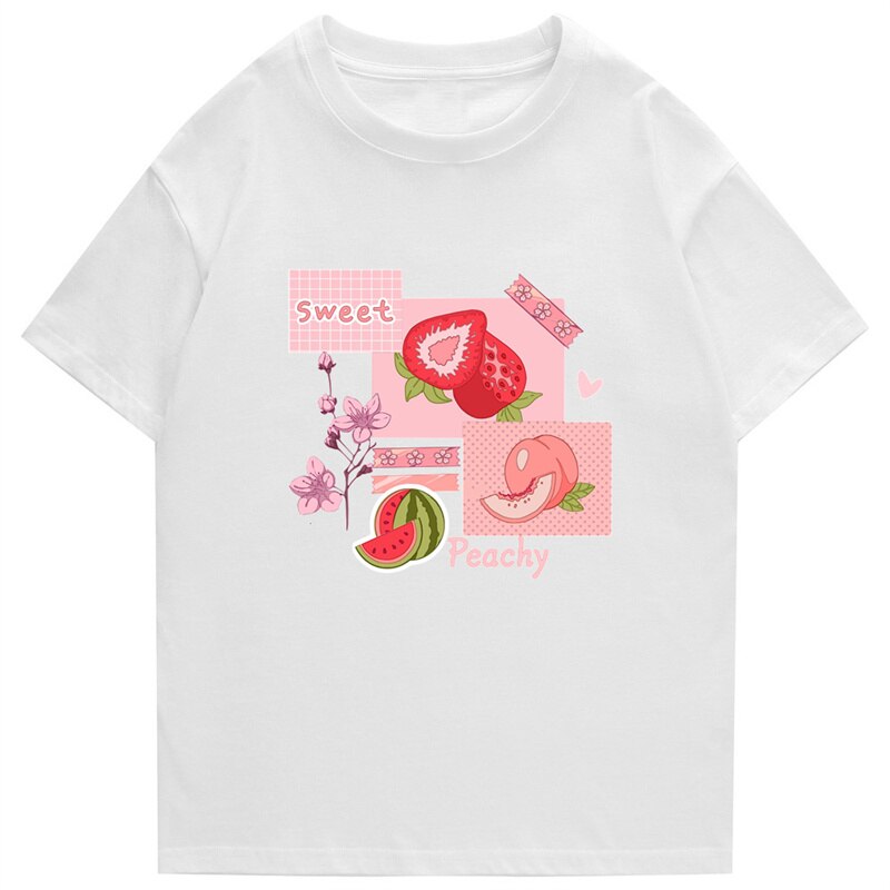 "Peachy" Men Women Streetwear Unisex Graphic T-Shirt - Street King Apparel