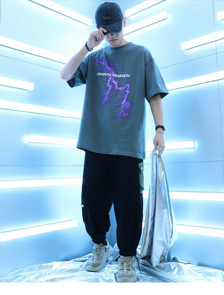 "Waves" Streetwear Hip Hop Men Women Graphic T-Shirt - Street King Apparel