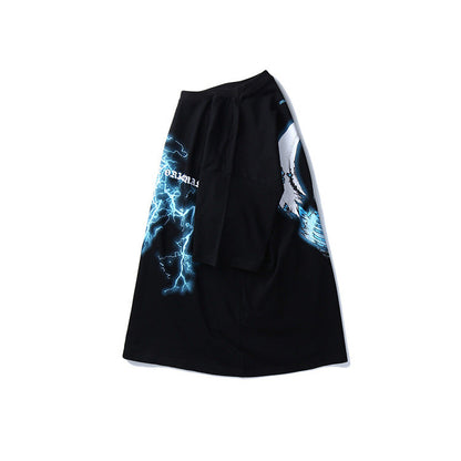 "Waves" Streetwear Hip Hop Men Women Graphic T-Shirt - Street King Apparel